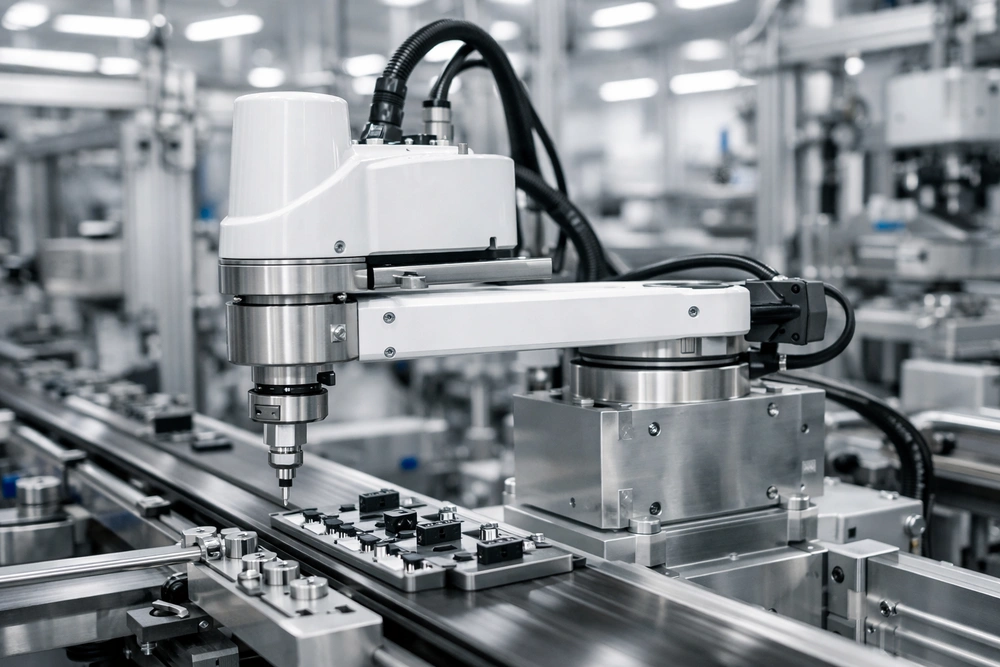 Robot SCARA di Produksi